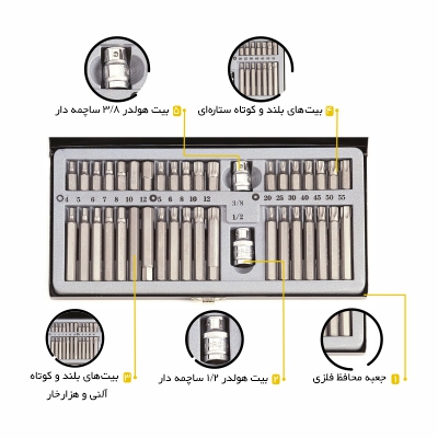 جعبه بیت 40 پارچه فورس