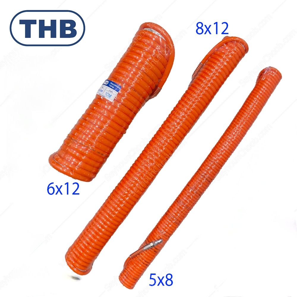 شلنگ فنری 12x8 فشار قوی 10 متری THB